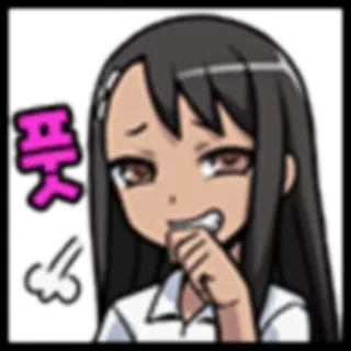 😏 푸쿳 Anime, Manga, Cartone animato, Imbarazzato, Asiatico telegram sticker