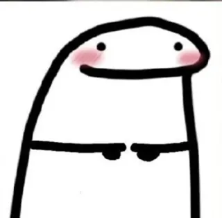 📈 boneco palito, desenho animado, fofo, corar, simples telegram sticker
