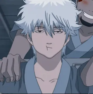 🧊 Gintoki Sakata Gintama Anime, Gintama, Gintoki Sakata, Personnage, Drôle telegram sticker