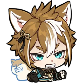 😬 Gorou Genshin Impact Anime, Chibi, Genshin Impact, Gorou telegram sticker