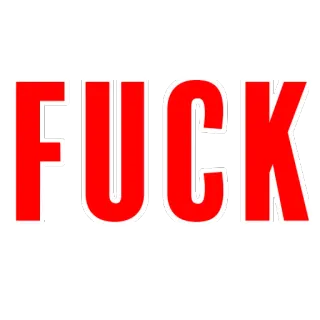 💢 FUCK оскорбительный, ругательство, вульгарный, откровенный, нецензурный telegram sticker