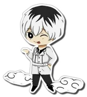 😉 Anime, Chibi, Personaje, Dibujo animado telegram sticker