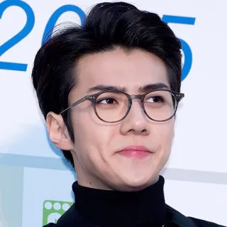😐 Sehun sehun, kpop, exo, sänger, promi, brille telegram sticker