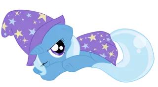 😴 Pony, Zauberer, Magie, Sterne, Cartoon, Süß telegram sticker