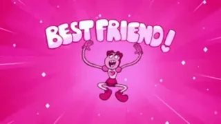 🥰 BEST FRIEND! beste vriend, vriendschap, cartoon, roze telegram sticker