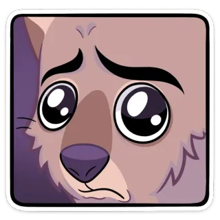 🥺 triste, cachorro, filhote, desenho animado, animal, fofo, adesivo telegram sticker