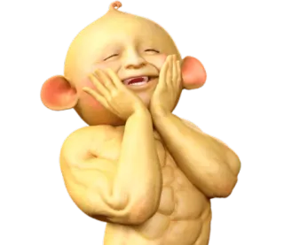 😍 charakter, kreatur, gelb, fröhlich, humanoid whatsapp sticker
