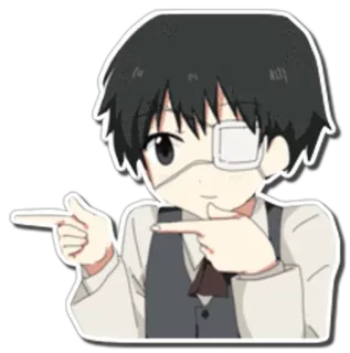 👈 Ken Kaneki Tokyo Ghoul Anime, Manga, Personaje, Lindo, Kaneki, Tokyo Ghoul telegram sticker