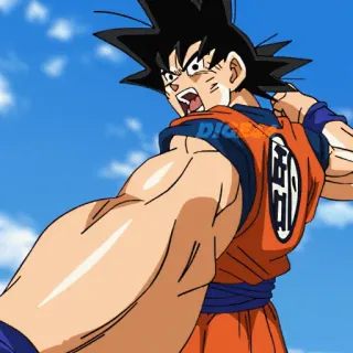 👊 Goku Dragon Ball goku, anime, dragon ball, dessin animé, personnage telegram sticker