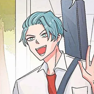 🎸 สไตล์อนิเมะ, ตัวละคร, การ์ตูน, ศิลปะ, ยิ้ม, เป็นมิตร telegram sticker