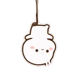 🥴 милый, каваий, призрак, белый, мультик, стикер telegram sticker