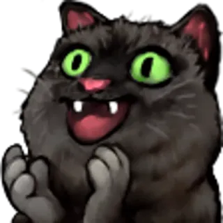 👏 gato, divertido, meme, sticker, dibujo animado telegram sticker