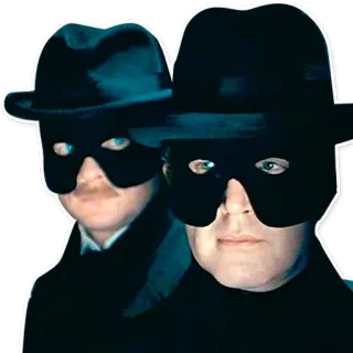 😎 masks, hats, disguise telegram sticker