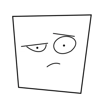 😳 expression, humeur, illustration, visage telegram sticker