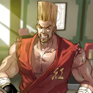 😁 Paul Phoenix Tekken ต่อสู้, ศิลปะการต่อสู้, วิดีโอเกม, อนิเมะ telegram sticker