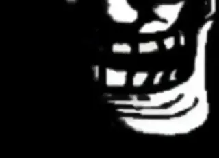 😂 Trollface Internet Meme whatsapp sticker