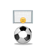 ⚽ 足球, 进球, 表情符号, emoji whatsapp sticker
