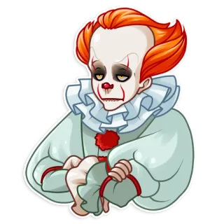 😐 Pennywise It Chú hề, Kinh dị, Phim, Stephen King, Đáng sợ telegram sticker