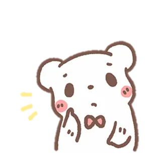 🧺 bear, cute, cartoon, animal, kawaii whatsapp sticker