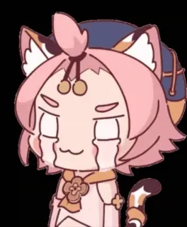 😭 cute, cat, anime, manga, kawaii, cartoon, sticker telegram sticker