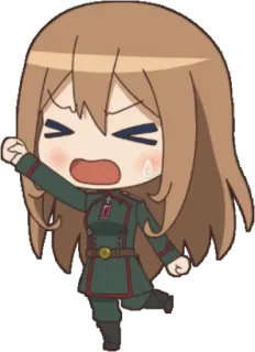 😫 Chibi, Anime, Chica, Dibujos animados telegram sticker