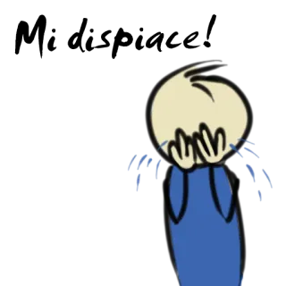 😭 pleurer, triste, dessin animé, personnage, émotion telegram sticker
