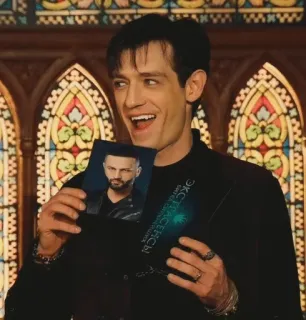 🌟 Alexander Sheps Battle of Psychics Экстрасенсы: Битва сильнейших Alexander Sheps, Battle of Psychics, Russian television, psychic, mysticism, reality show, Russian celebrity telegram sticker