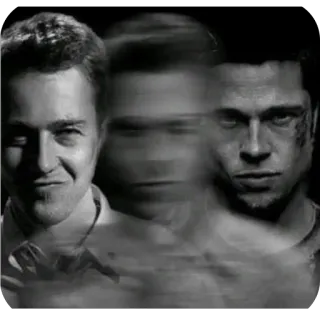 🔥 The Narrator and Tyler Durden Fight Club telegram sticker