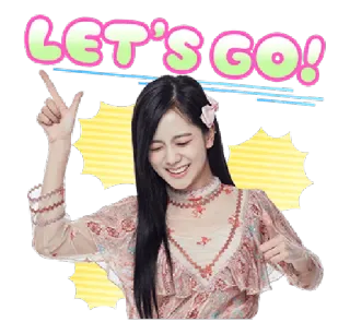👊 LET'S GO! ánimo, aliento, vamos, emoción, mujer, feliz, alegre telegram sticker