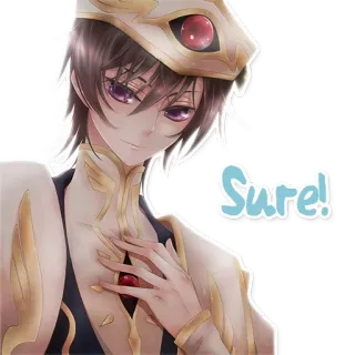 ✌ Sure! telegram sticker