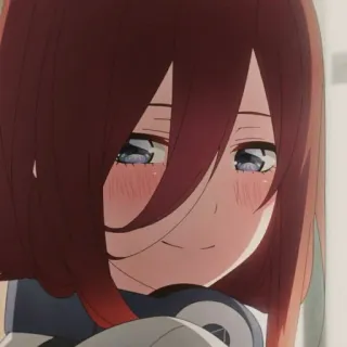 🔪 Miku Nakano The Quintessential Quintuplets Аниме, Манга, Милый, Девушка, Мику Накано, Пять невест telegram sticker