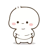 🤤 słodkie, kawaii, kreskówka, blob, uśmiechnięty, minimalistyczny telegram sticker