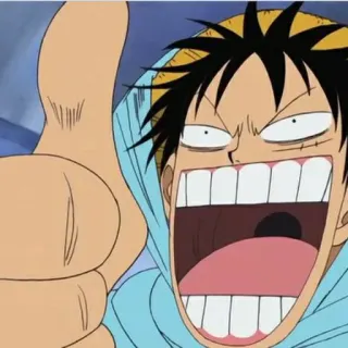 luffy - @teletadesu @otakuzdream whatsapp stickers