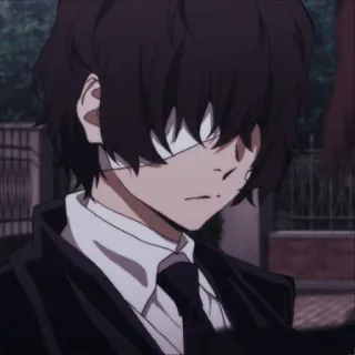 🥂 Dazai Osamu Bungou Stray Dogs Anime, Manga, Charakter, Dazai Osamu, Bungou Stray Dogs, Bandagen whatsapp sticker