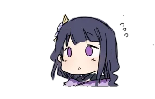 😯 Raiden Shogun Genshin Impact Anime, Genshin Impact, Raiden Shogun, Chibi, Niedlich, Fanart telegram sticker