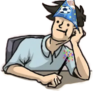 😼 fête, chapeau, personnage, magie, célébration whatsapp sticker
