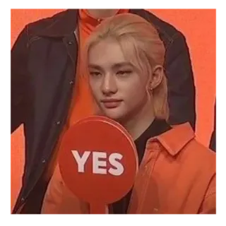 🙂 YES 是, 批准, 积极, 同意, 确认 telegram sticker