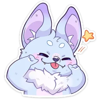 ☺️ süß, tier, aufkleber, cartoon, lustig, flauschig, emoji, kreatur whatsapp sticker