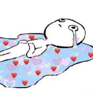 😭 piangere, cuori, triste, amore, emozione, lacrime telegram sticker