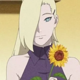 🌟 Ino Yamanaka Naruto anime, character, ino yamanaka, blonde, flower telegram sticker
