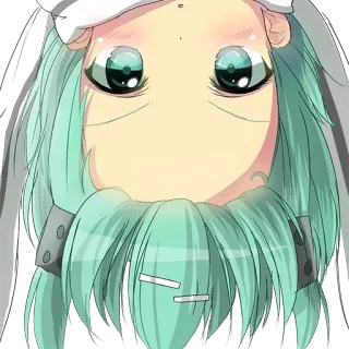 😯 Аниме, Манга, Девушка, Мультфильм, Милый, Персонаж telegram sticker