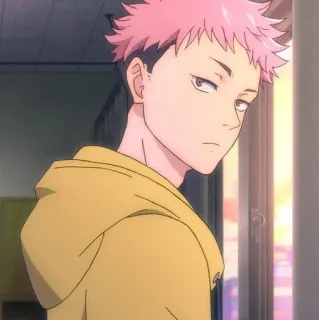 🌟 Yuji Itadori Jujutsu Kaisen Anime, Manga, Yuji Itadori, Jujutsu Kaisen, Personnage, Animation telegram sticker