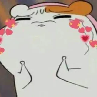 🔮 hamster, imut, cinta, hati, kawaii, hewan whatsapp sticker