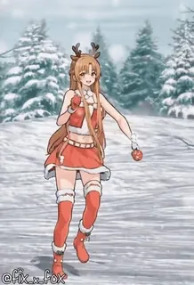 🎄 Asuna Yuuki Sword Art Online telegram sticker