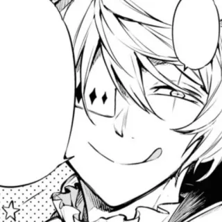 😋 anime, manga, smile, clown telegram sticker