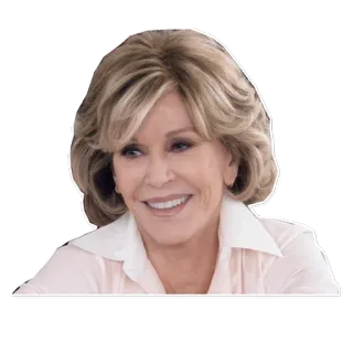 ☺ kobieta, portret, osoba, aktorka, uśmiech, blond włosy telegram sticker