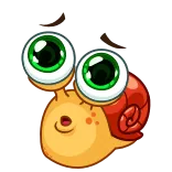 🥺 Schnecke, Cartoon, Augen, Süß, Tier telegram sticker