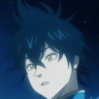 🖤 Yuno Black Clover アニメ, マンガ, ブラッククローバー, ユノ, 魔法使い telegram sticker