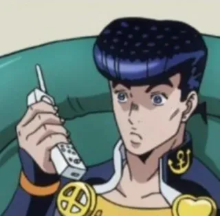 🙁 Josuke Higashikata JoJo's Bizarre Adventure Anime, Manga, JoJo's Bizarre Adventure, Josuke, Higashikata, Handy telegram sticker