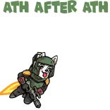 📊 ATH AFTER ATH Hund, Waschbär, Boba Fett, Star Wars, Cartoon, Tier, Kampfflugzeug telegram sticker